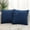 Navy Blue, variant on decorUhome Pack of 2 Faux Fur Plush Throw Pillow Covers 18x18, Soft Fluffy Striped Decorative Couch Pillow Covers , Navy Blue