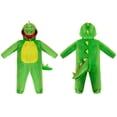 thumbnail image 3 of Joyfy Baby Dinosaur Costume for Toddler Hooded Zipper Pajama Jumpsuit for Halloween Dress Up 18-24 Months, 3 of 8