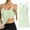 Mint Green, variant on SNKSDGM Female Tank Top for Women Cropped Loose Spaghetti Strap Tank Top Flowy Ribbed Workout Tank Tops for Women with Built in Bra Tight Racerback Neck Athletic Top Xs