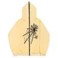 thumbnail image 1 of Sudaderas informales con telaraña Y2k oscura europea y americana para hombres y mujeres sudaderas con capucha pareja gótica Harajuku sudadera con cremallera de gran tamaño, 1 of 4