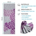 thumbnail image 2 of Purple Floral and Petal Pattern Hot Yoga Mat Towel Non Slip for Hot Yoga - Quick-Drying Yoga Mat Cover with 4 Corner Pockets with Travel Bag - Hot Yoga Towel Non Slip 70"x26", 2 of 6
