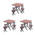 thumbnail image 3 of relayinert Portable Miniature Room Furniture Kit with Foldable Plastic Table Chair Set Type1 3Set, 3 of 6