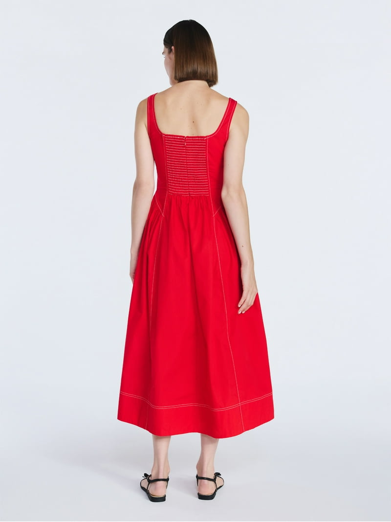 Free Assembly Women's and Women's Plus Sleeveless Cotton Panel Maxi Dress,  Sizes XS- 4X