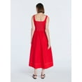 thumbnail image 2 of Free Assembly Women's and Women's Plus Sleeveless Cotton Panel Maxi Dress, Sizes XS- 4X, 2 of 5