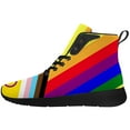 thumbnail image 3 of Aidianart Womens LGBT High Top Shoes High Top Sneakers Size 5.5, 3 of 5
