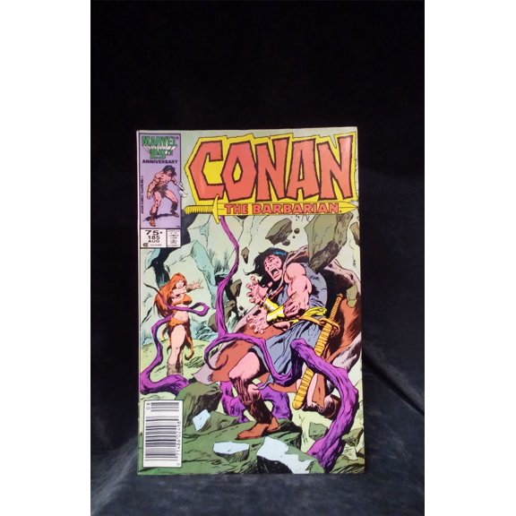 Pre-Owned Conan the Barbarian #185 Newsstand Edition 1986 Marvel Comics Comic Book