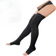 thumbnail image 1 of CUITING 2 Paires Bas de Compression à Bout Ouvert Fermeture Éclair 20-30 Mmhg Bas de Compression à Fermeture Éclair pour Femmes Hommes, 1 of 7