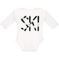 thumbnail image 3 of Inktastic Ski Rough Text Boys Long Sleeve Baby Bodysuit, 3 of 5