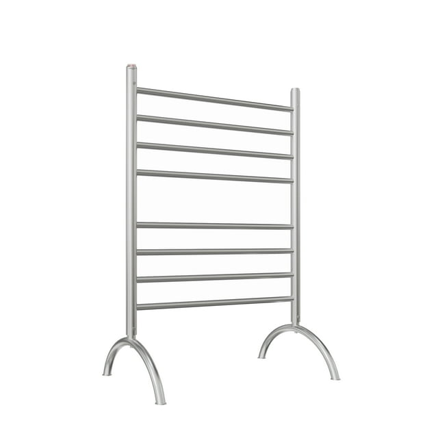 Ancona Essentia 8-Bar Autoportant Chauffe-Serviettes en Acier Inoxydable Poli