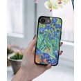thumbnail image 5 of WIRESTER Shockproof Soft Rubber Cover Case for Apple iPhone 16e 6.1" 2025, Irises Vincent Van Gogh, 5 of 5