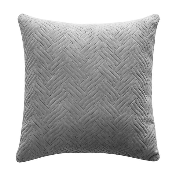 Tahtuvzn 17x17" Decorative Pillow Covers for Living Room Couch Bed Sofa Stylish Home Decor Soft Cushion, Home Gifts, Gray
