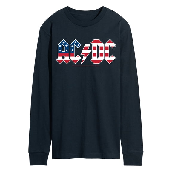 AC/DC - Americana Logo - Men's Long Sleeve Graphic T-Shirt