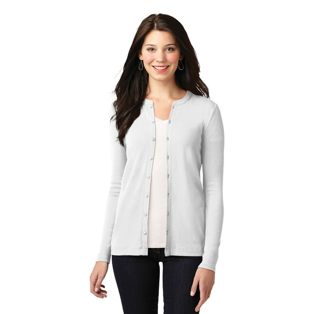 Port Authority Cardigan Extensible pour Femmes avec Boutons. LM1008