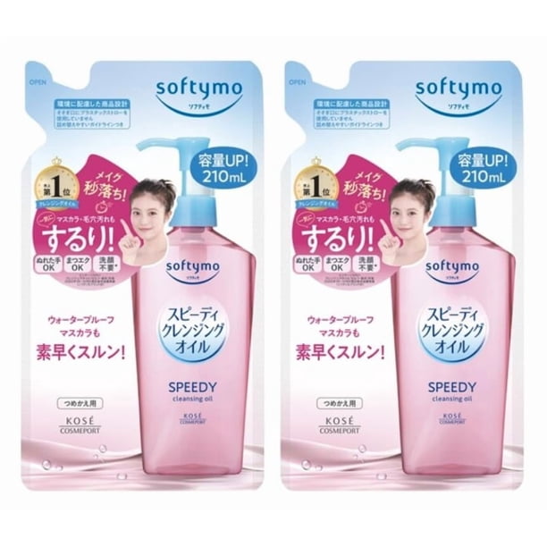Recarga limpiadora Softymo Speedy Kose 420 ml, paquete de 2