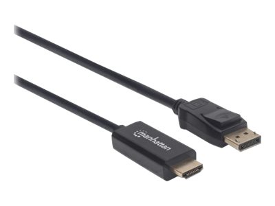 Manhattan 1m DisplayPort 1.2 to HDMI Cable 153195
