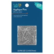 Hello Hobby Applique Size 12 Pins, Nickel-Plated Steel (350 Count)