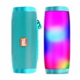 thumbnail image 1 of 1OW Portable Bluetooth Speaker Bluetooth Column Wireless Bluetooth Speaker Powerful High BoomBox Outdoor Bass HIFI TF FM Radio with LED Light(Green), 1 of 5