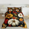 thumbnail image 2 of Homewish Autumn Pumpkin Sunflower Queen Comforter Set,Rustic Berry Bedding Sets,Hello Fall Bedding Comforter Set For Adults,Microfiber Bedroom Decor Reversible,3-Piece, 2 of 8