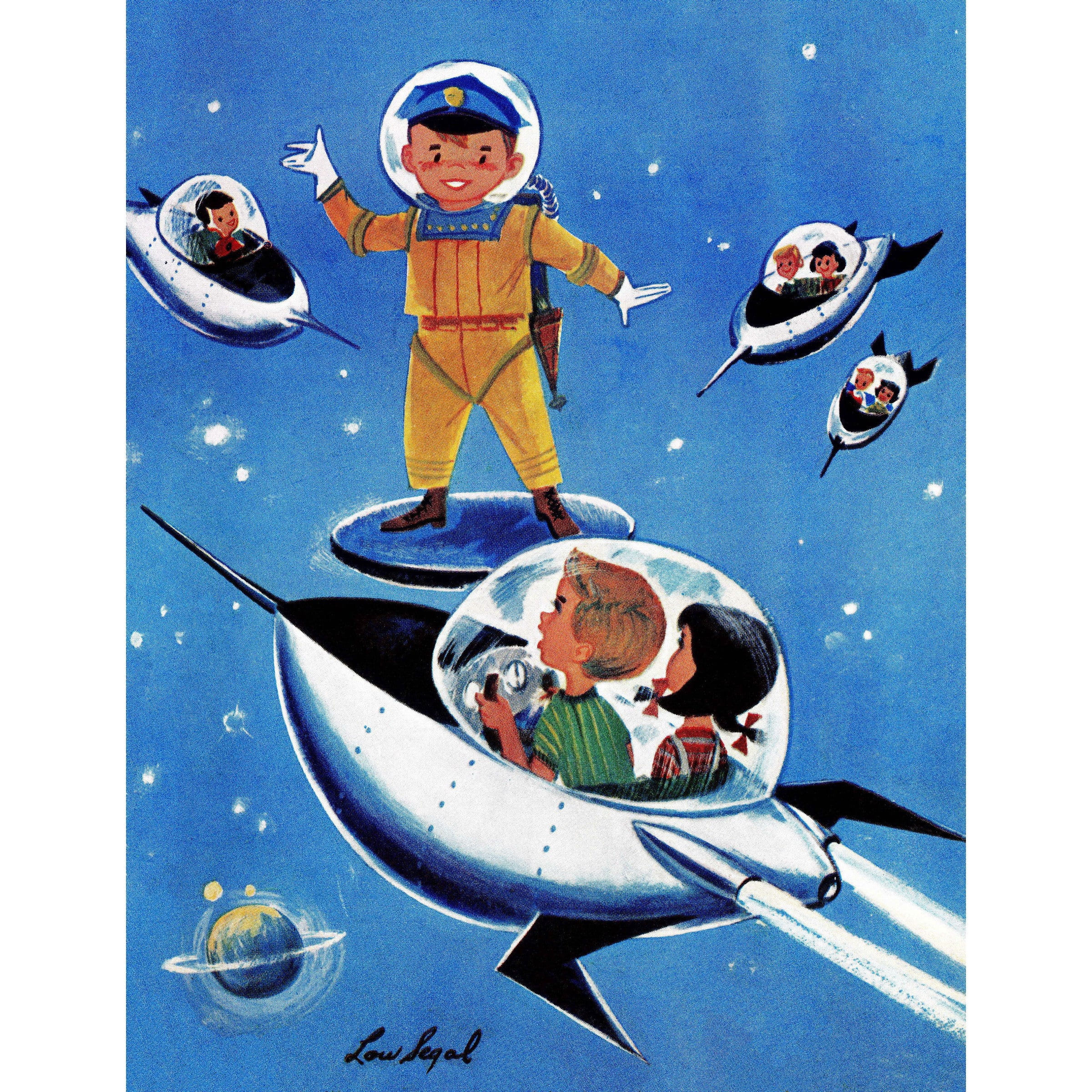 Marmont Hill "Space Officer" by Curtis Painting Print on Canvas