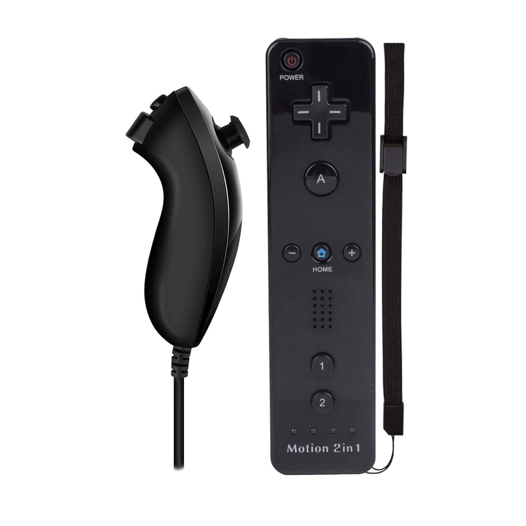 Wii Remote with Wii Motion Plus Inside Shock Wii Nunchuk Controller