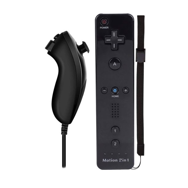 Wii Remote with Wii Motion Plus Inside Shock Wii Nunchuk Controller