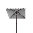 thumbnail image 7 of Safavieh Venice 7.5' Market Crank Square Patio Umbrella, White/Black, 7 of 7