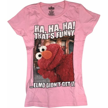 Ha Ha That’s Funny Elmo Girls T-Shirt (Medium 6/8)