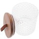thumbnail image 1 of Glass Storage Tank With Wood Lid For Coffee Bean Loose Leaf Bedroom Dust-Proof Wide Mouth 1Set, 1 of 1
