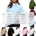 thumbnail image 2 of Horkkom Mock Neck Sweatshirt Solid Color Casual Long Sleeve Tops Oversized Pullover Fall Sweatshirt M, 2 of 6