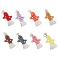 thumbnail image 3 of Keychain Cactus Handmade Portable Bohemian Lightweight Keychain with Unique Style Knitted Key Ring Tassel Metal Clasp Holder Accessory Keys Wallet Cellphone Red, 3 of 9