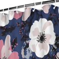 thumbnail image 3 of Pioneer Flower Floral Print Pattern Shower Curtain 72"x72" ,Bathroom Decorative Shower Curtains Set with 12 Hooks,Modern Waterproof Washable Shower Curtain, 3 of 6