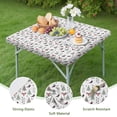 thumbnail image 4 of Christmas Forest Pattern Square Fitted Tablecloth with Elastic Edge,Square Table Cover,Washable Elastic Table Cover for Home Kitchen Party Decor 34"x34", 4 of 6