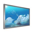 thumbnail image 2 of Designart 'The Sailboat On The Blue Sea Against Summer Clouds Sky' Nautical & Coastal Framed Art Print, 2 of 4