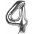 thumbnail image 2 of 40 inch Silver 40 Number Jumbo Foil Mylar Helium Balloons - Party Decoration Supplies Balloons - Great for 40th Birthday or 40th Any Anniversary Parti, 2 of 3