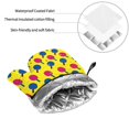thumbnail image 6 of Sikiie Colorful Ping Pong Oven Mitts and Pot Holders, Silicone Oven Gloves, Heat Resistant Oven Mitts 4Pcs Set, 6 of 6
