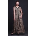 thumbnail image 2 of Bimba Floral Women V Neck Sleeveless Front Slit Casual Maxi Printed BohoÂ&nbsp;Dress-XX-Large, 2 of 5