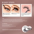 thumbnail image 6 of Kiss Magnetic False Eyelashes, Strip Lashes, Lure, Black, 12mm, 1 Pair, 6 of 12