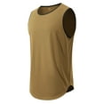 thumbnail image 3 of Ramiter Sleeveless Tops for Men Men's Workout Tank Tops Sleeveless Gym Shirts Bodybuilding Fitness Muscle Tee Shirts Khaki,3XL, 3 of 6