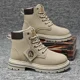 thumbnail image 5 of Botas altas para Hombre, botines de motocicleta a la moda, Botas de cuero impermeables para Hombre, Botas de plataforma con cordones, Botas de talla grande para Hombre, 5 of 5