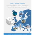 thumbnail image 2 of BESTEK 3 Pack European Travel Plug Adapter, Grounded Universal Power Plug Adapter for USA to Type C Countries, Italy, Switzerland, Iceland, France, Germany, Spain and Most of Europe EU, Asia, 2 of 7