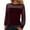 Red#9527, variant on CONZONE Women's Lace Mesh T-Shirts Long Sleeve See Through T Shirts for Women Casual Crew Neck Sequined Lightweight Tees Soft Cozy Dailywear