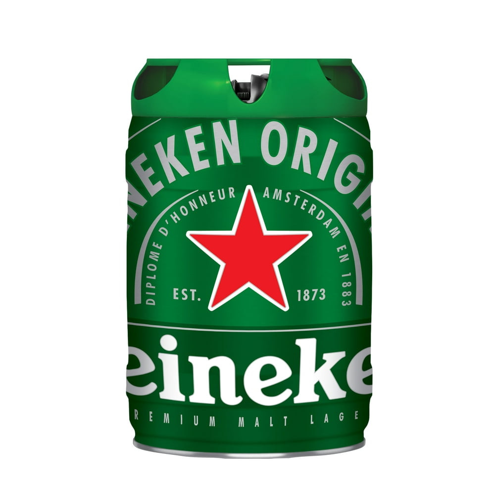Heineken Original Lager Beer, 5 Liter Keg