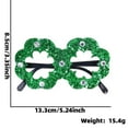thumbnail image 4 of KKBOTIVE St. Patrick's Day Party Glasses Novelty Shamrock Eyewear for Festive Prom Celebration, Dark Green One Size, 4 of 4