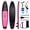 Pink+Black, variant on Costway 11’ Wide Inflatable Stand Up Paddle Board , Stable SUP for Adults and Youth Pink+Black