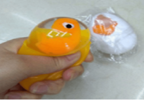Egg Splat Soft Rubber Ball Stress Reliever Squeeze It Smash Toy 