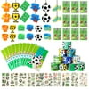 sixwipe 64Pcs Soccer Party Favors,Soccer Birthday Party Supplies, Bracelet Key Chains and Gift Bags for Football Party Gifts Bags Birthday Goodie Bags Supplies