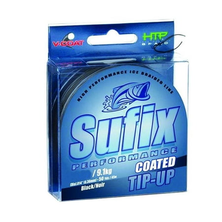 Sufix Performance Tip Up Vinyl Coat 50yd Braided Ice Fishing (Best Braided Line For Ice Fishing)