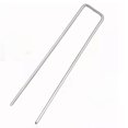thumbnail image 2 of 50PCS U Type Turf Nails Galvanized Steel Rust Proof Garden Stakes for Securing Fences Weed Barrier, 2 of 4