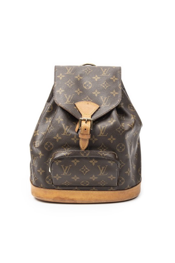 Pre-Owned Louis Vuitton Brown Montsouris MM Backpack Monogram Canvas