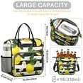 thumbnail image 5 of OBREWU Lemons and Daisies Women's Insulated Leakproof Large Lunch Bag, Oxford Cloth, 5 of 7